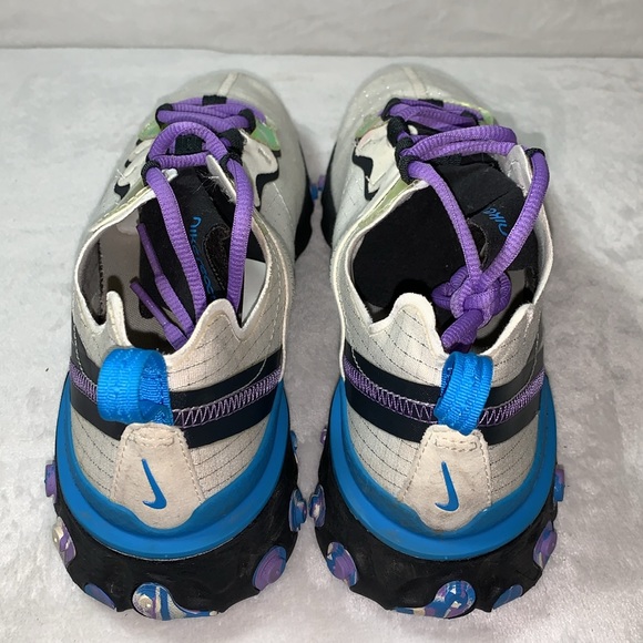 Nike React Element 55 Off Noir/Blue Hero women’s size 8 - Picture 7 of 8